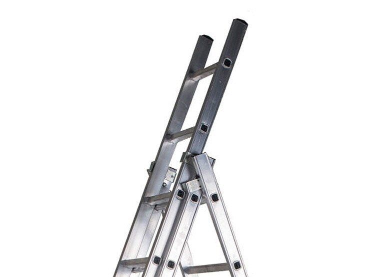 Трисекційні сходи PROFI LIGHT DW 3x10 ступенів