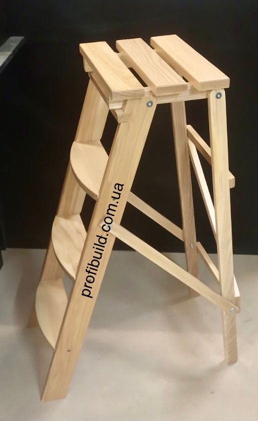 стул стремянка деревянная WOOD 4 ступени