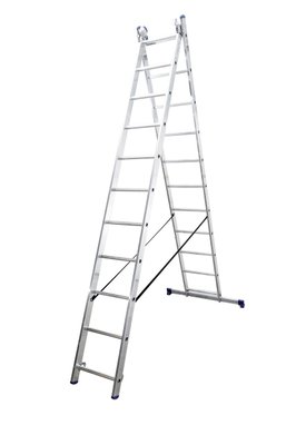 Двухсекционная алюминиевая лестница DUOMAX 2x11 ступеней