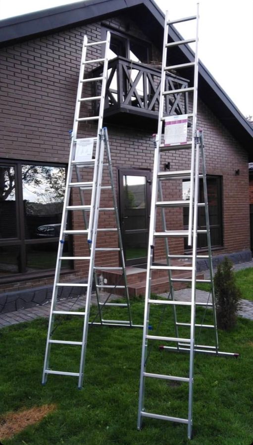 Трехсекционная лестница Triomax 3x9 ступеней