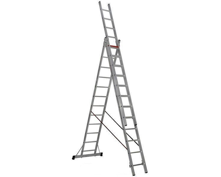 Трехсекционная алюминиевая лестница Triomax Pro 3x12