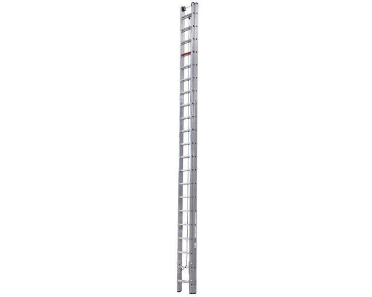 Драбина двосекційна 2x21 сходинок з тросом